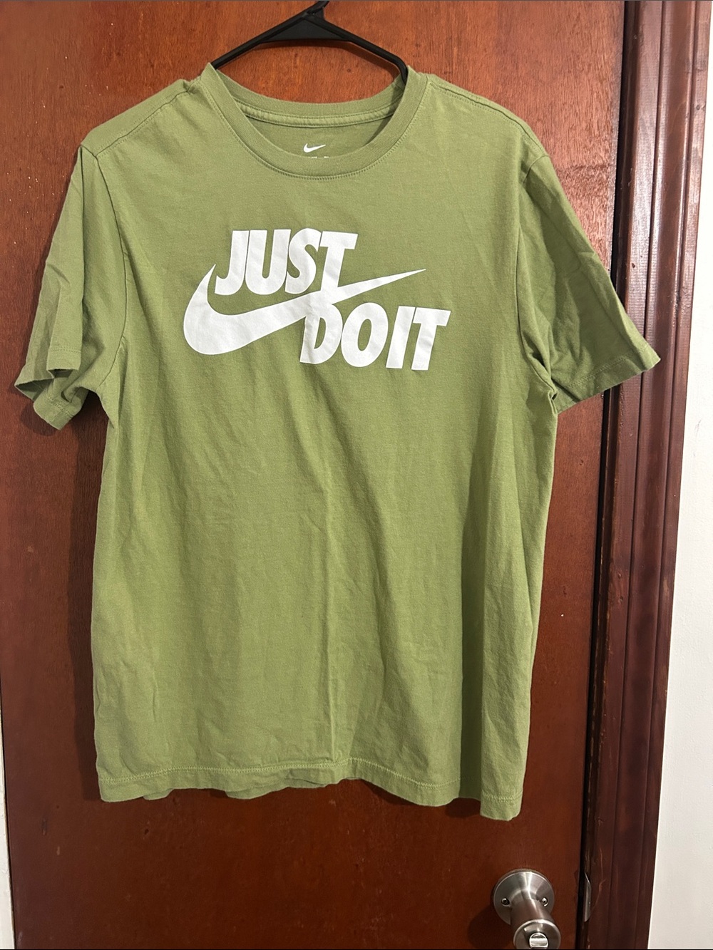Nike Olive Green 'Just Do It' Short Sleeve Tee